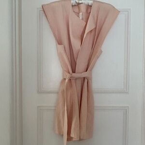🌸 Shani Shemer Peach Linen Resort Set – Size M (NWOT)